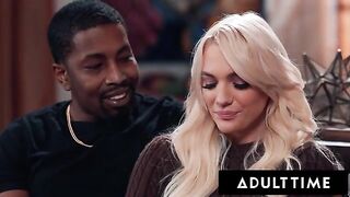 Kenna James gets a messy surprise from her husband and hot neighbor in a wild threesome