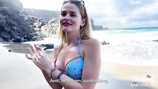 Beach sex with a girl having an amazing ass and a beautiful body
