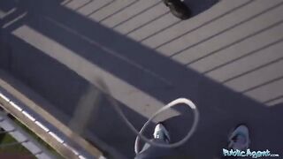 Public agent paid brunette with a bubble butt for sex on camera