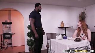 Redhead hottie Madison Morgan gets her pussy smashed hard