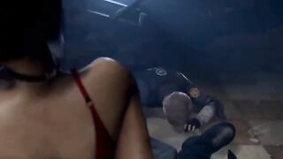 Ada Wong cheating on Leon Kennedy in an animated scene