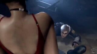 Ada Wong cheating on Leon Kennedy in an animated scene