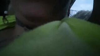 Katty Blake gets her pussy railed in the car on the streets of Bucaramanga