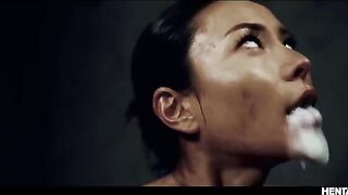 Asian busty babes get wild with alien energy in a unique scene