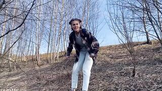 A girl went camping, but she didn’t behave properly