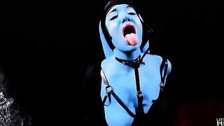 Twi'lek slut gets alien dick in her wet pussy in sci-fi parody