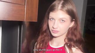 Redhead student fucked hard by stepdad in taboo scene