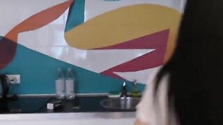 Teen Asian Skater girl licked my fat balls