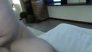 Pervert guy fucked her step mom and cum on her