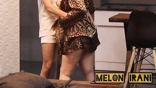 Sexy Persian girl performing a sensual dance before getting intimate