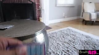 Gina Valentina does her first lap dance for her stepbrother