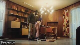 A college girl gets fucked deep by her mild-mannered tutor in a steamy session