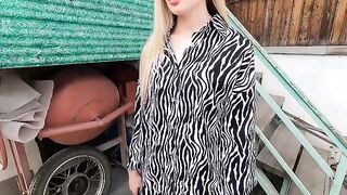 The beautiful hostess received a discount from her employee, it was a great day