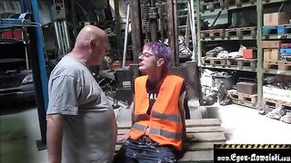 Climate activist gets fucked by old man Egon Kowalski