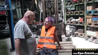 Climate activist gets fucked by old man Egon Kowalski