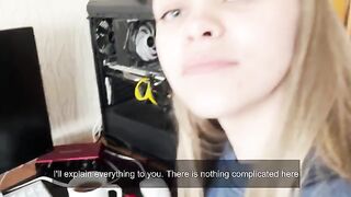 The girl studied anatomy by having sex with a guy in a passionate session