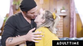 Aiden Ashley gets fucked hard on a hot date, her tight pussy pounded relentlessly