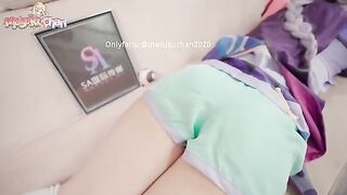 Thick Thighs Lewd Massage with Qiqi's Intense Pussy Action, straight from Genshin Impact inspiration