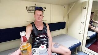 A cute girl got fucked by a handsome stranger on the train