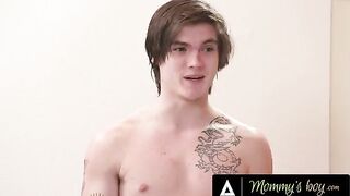 Pervert stepson wants to open sexy MILF Crystal Rush’s ass