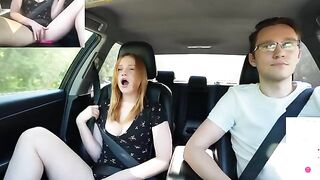 Verlonis surprises Justin with a remote-controlled toy during a drive