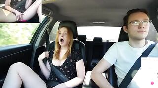 Verlonis surprises Justin with a remote-controlled toy during a drive