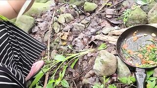 A viral video of a Pinay single mom cooking wild ferns and getting intimate outdoors