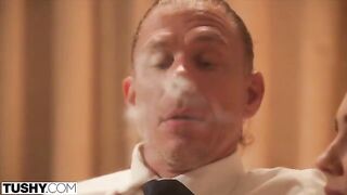 Bad girl Alex fucks with married men and gets her ass gapped