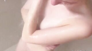 We shower, massage each other, and have sex over the couch in an exclusive scene