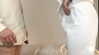 The nurse visits the patient with erection problems