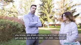 Public Agent Cheating Wife Andrea Lapiedra Gets Fucked on Camera for Cash