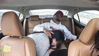 5-star Uber fuck with Frecklemonade and Tokyo Leigh, ending in a messy facial finish