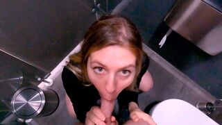 Shoplifter gets fucked in the mall toilet