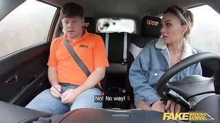 The worst student of Fake Driving School is cheating wife with big boobs