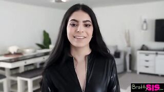 Angel Gostosa demands stepbrother's cock before she'll let him play with it