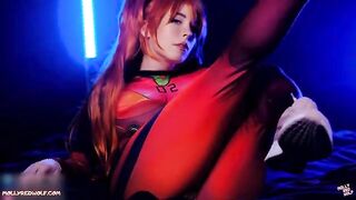 Asuka Langley from Evangelion gets her pussy creampied