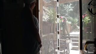 The gardener was sexually used by the householder in an intense encounter
