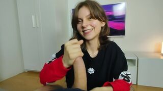 Cute amateur slut hiyouth gets her face covered with messy facials in this hot compilation
