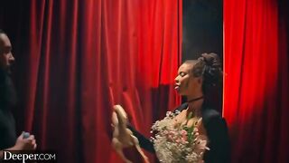 A curvy burlesque dancer got creampied after the party by Deeper