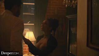 A curvy burlesque dancer got creampied after the party by Deeper