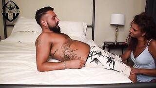 The couple has no shame - she gets naked at the restaurant and he films it