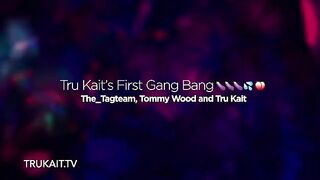 First gang bang experience for young Latina star Tru Kait with stunning curves