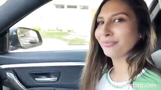 Petite teen Gianna Dior picked up and fucked by a fan