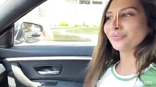 Petite teen Gianna Dior picked up and fucked by a fan