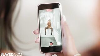 Queenie and Gianna have a nice lesbian sex with scissoring in a steamy SLAYED video