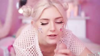 All cute girls like to get hot cum on their faces