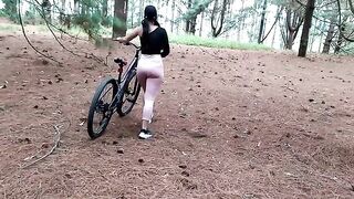 Bike ride ended with sex in the forest with a new friend