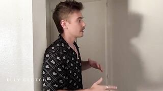 Two hot guys fucked my sister's two friends on her bed