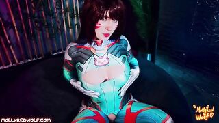 Overwatch NERF THIS! Dva gets triple damage - a steamy cosplay scene