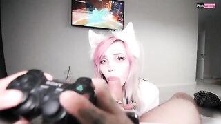I play Genshin Impact while my pretty babe fucks me hard